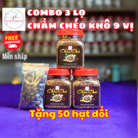 Combo 3 lọ chẳm chéo, TẶNG túi 50 hạt dổi nếp