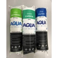 Combo 3 lõi lọc nước CHUẨN AQUA lõi lọc số 1,2,3 dùng cho tất cả các hãng máy lọc nước