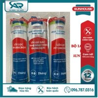 Combo 3 lõi lọc nước số 123 Sunhouse, lắp vừa cốc lọc thô 10 inch máy lọc RO