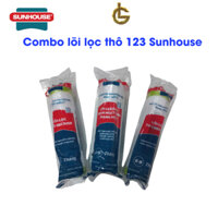 combo 3 lõi lọc nước số 123 Sunhouse lắp vừa cốc lọc thô 10 inch máy lọc RO