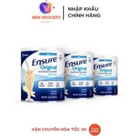Combo 3 lon Sữa bột Ensure Original Vanilla 400g nội địa Mỹ