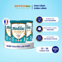 Combo 3 lon Sữa bột Modilac Doucéa Croissance 3 800g