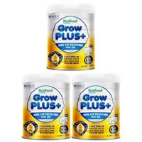 Combo 3 lon Sữa bột Nutifood Grow Plus Vàng 0+ lon 800g cho trẻ từ 0-12 tháng