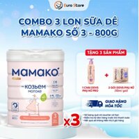 [Combo 3 Lon] Sữa Dê Công Thức MAMAKO Premium Euro Store Số 3 - 800g tăng cường miễn dịch