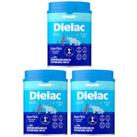 Combo 3 lon Sữa Dielac Grow Plus 1+ lon 850g cho trẻ 1-2 tuổi