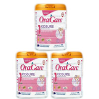 Combo 3 lon Sữa mát Oracare Kidsure STEP 1 lon 900g - Tặng 4 lọ yến sào khi mua 3 lon