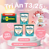 Combo 3 Lon Sữa Modilac Doucea Pháp số 1,2,3 sữa bột công thức 800g phát trí não, tăng cường hệ tiêu hoá và sức đề kháng