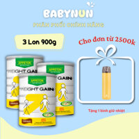 [Combo 3 lon] Sữa Tăng Cân cho Người lớn Appeton Weight Gain Chocolate 900g