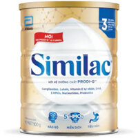 combo 3 lon tặng 1 ấm siêu tốc Sữa Similac IQ Plus HMO số 3 hương vani 900g