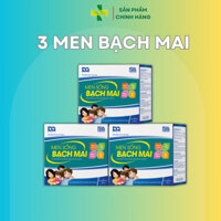 Combo 3 Men sống Bạch mai Men vi sinh cho bé Tiêu chảy Táo bón Rối loạn tiêu hóa với chủng lợi khuẩn