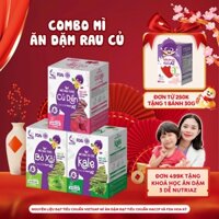 Combo 3 Mì Ăn Dặm Rau Củ NutriAZ Cho Bé Ăn Dặm Từ 6 Tháng Bổ Sung Vitamin, Canxi Và Chất Xơ, 120g