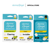 Combo 3 Miếng Dán Mụn - Derma Angel Acne Patch Day 12, Night 12, Salicylic Acid Day 12