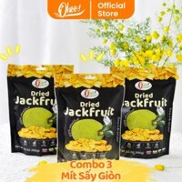 [Combo 3] Mít Sấy Giòn Nguyên Miếng OHOO FOODS VN Túi Zip 100g - Thơm Ngon, Giòn Ngọt Tự Nhiên, Ăn Vặt Healthy