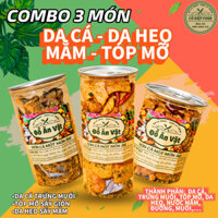 Combo 3 Món Ăn Vặt Sang Chảnh : Da Cá + Da Heo + Tóp Mỡ