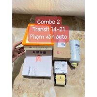 Combo 3 món Ford Transit 2014 -2021: lọc gió + lọc nhiên liệu + lọc nhớt động cơ xịn hãng Phạm văn auto