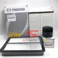 COMBO 3 MÓN ( LỌC GIÓ ĐỘNG CƠ, LỌC LẠNH, LỌC NHỚT ) DÙNG CHO XE MAZDA 2 ĐỜI 2012-2018