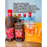 COMBO 3 món( MẮM CÔ GÁI+ MẮM PHA SẴN + Đường thái vàng)