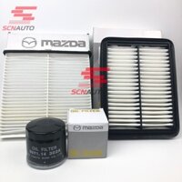 (Combo 3 món) MAZDA 2 ALLNEW 1.5 ,ĐỜI XE 2015 ĐẾN 2019 Lọc Gió Động Cơ , Lọc Điều Hòa , Lọc Nhớt