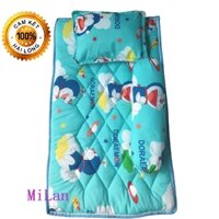 COMBO 3 MÓN Nệm Gòn và Gối Nằm Gòn Trẻ Em Đi Học