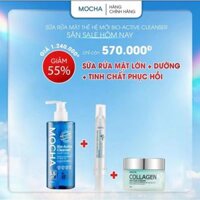 Combo 3 món: Sữa rửa mặt MOCHA Bio 300ml, Kem dưỡng collagen 30g, Tinh chất Phục Hồi B5 10ml