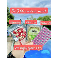 [ComBo 3 món] Thảo Dược Giảm Cân Slim BODY Vip X3 Hồng Giữ Dáng Eo thon giảm 3-9kg CHUẨN THÁI