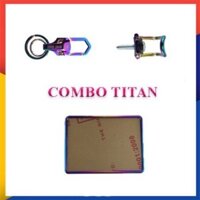 Combo 3 món titan 7 màu móc spirt beast , khung mica cộng viền, móc treo đồ
