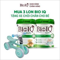 Combo 3 -  Mua 3 lon BIO IQ Tặng Xe Chòi Chân Cho Bé
