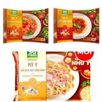 Combo 3 mỳ ý bò bằm, xúc xích nhật, xốt kem thịt xông khói SGFood 250g( Chỉ giao HCM )