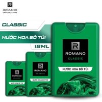 Combo 3 Nước hoa bỏ túi Romano Classic cổ điển lịch lãm 18ml/chai