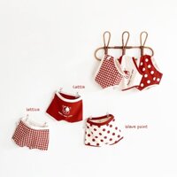 COMBO 3 QUẦN CHIP CHO BÉ GÁI, QUẦN LÓT CHO BÉ GÁI CHỮ HAPPY NEW YEAR