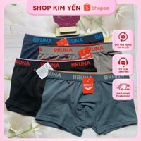 Combo 3 Quần Lót Đùi Nam Boxers Cotton Lưng Thun Bản Lớn Cao Cấp (068) Size 45 - 85 Kg - Shop Kim Yến