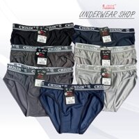 Combo 3 quần lót nam Chisin thun lạnh, quần sịp lưng nhỏ thun lạnh, quần tam giác nam, quần nam