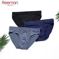 Combo 3 Quần lót nam Freeman chất liệu cotton thấm hút mồ hôi và co giãn thoải mái 6049