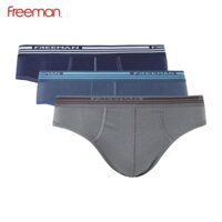 Combo 3 Quần lót nam FREEMAN kiểu dáng basic, đơn giản, thoải mái BO314