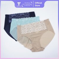 Combo 3 quần lót nữ phối ren TAKAGI không viền cao cấp, mềm nhẹ, thoáng mát, chất thoáng mát