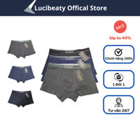 Combo 3 quần lót  sịp đùi boxer nam Lucibeaty co dãn 3 chiều cao cấp chính hãng LBB-07