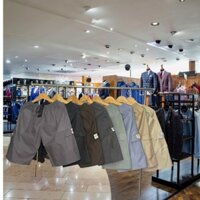 COMBO 3 QUẦN Short Nam Kaki Túi Hộp Lưng Thun Co Giãn From Rộng Thoải Mái Có Túi Khóa Kéo .