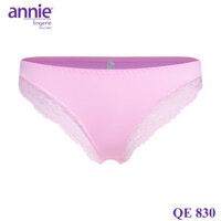 Combo 3 quần silip trơn vải lụa phối ren annie QE830 mềm mại, gợi cảm, thông thoáng ôm trọn vòng mông ( màu ngẫu nhiên)