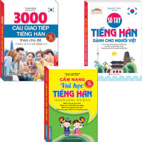 Combo 3 Quyển 3000 Câu Giao Tiếp Tiếng Hàn  Cẩm Nang Vui Học Tiếng Hàn  Sổ Tay Tiếng Hàn Dành Cho Người Việt