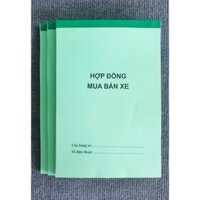 Combo 3 Quyển Hợp Đồng Mua Bán Xe