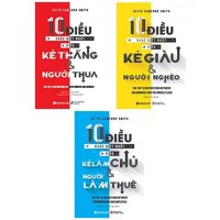 Combo 3 sách 10 điều khác biệt nhất giữa : Kẻ thắng và người thua + Kẻ giàu và người nghèo + Kẻ làm chủ và người làm thuê