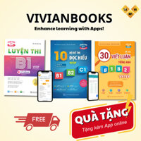 Combo 3 sách Luyện thi B1 Vstep 4 kỹ năng, sách 30 đề thi viết luận và sách Đọc hiểu Vstep