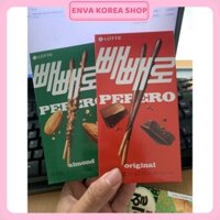 COMBO 3 SẢN PHẨM BÁNH QUE PEPERO PHỦ SOCOLA TRUYỀN THỐNG vs BÁNH PEPERO HẠNH NHÂN (vị Hàn Quốc)