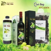Combo 3 sản phẩm Nước Cốt Nhàu Tuệ Tâm, 1 Chai nhựa, 1 Chai sành, 1 kg nhàu khô