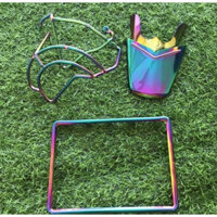 Combo 3 Sản Phẩm Titan Viền Biển + Bảo Vệ Máy + Bọc Chắn Bùn Gắn  Wave 50/100/110 - Phụ Kiện Xe Máy