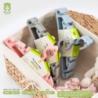 Combo 3 Set 10 Móc Nhựa Treo Quần Ao Trẻ Em Hàng Chĩnh Hãng Mipbi Cao Cấp, Móc Treo Đồ Cho Bé