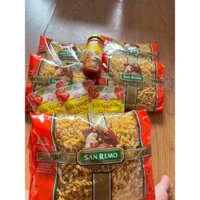 COMBO 3 SỐT 110GR + 1 SỐT 220GR + 5 GÓI MÌ NUI XOẮN SANREMO 500GR. Nui ống sò xoắn 500GR