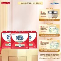 Combo 3 Sữa bột Nutifood GrowPLUS+ Suy Dinh Dưỡng (Đỏ) 2+ - Tăng Cân, Tăng Chiều Cao (3 Hộp 2 Kg)