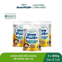 Combo 3 Sữa non GrowPLUS+ (vàng) trên 2 tuổi Singapore tăng cường hệ miễn dịch và hấp thu chất dinh dưỡng (3lon x Lon 80
