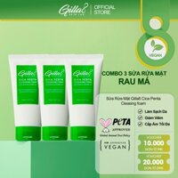 Combo 3 Sữa Rửa Mặt Rau Má Gilla8 Cica Penta Cleansing Foam 150ml